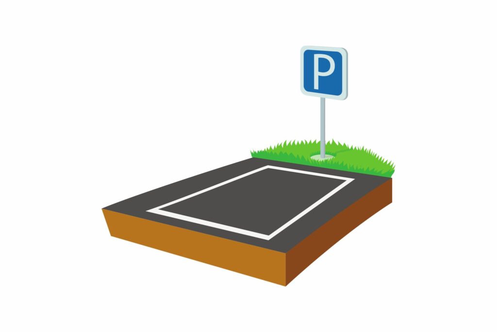 Parkkiruutujen maalaus